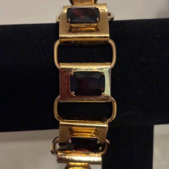 Lord Taylor's Violet Color Bracelet in Gold Tone (8.25") - Picture 4 of 12